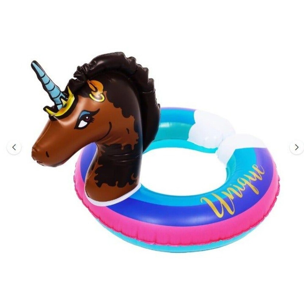 Unicorn 22" Diameter Split Ring Kids Swimming Pool Float Durable PVC Inflatable